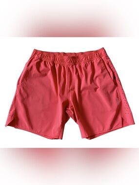 Legends Shorts Men’s Large Coral 7” Unlined Running Gym Athletic